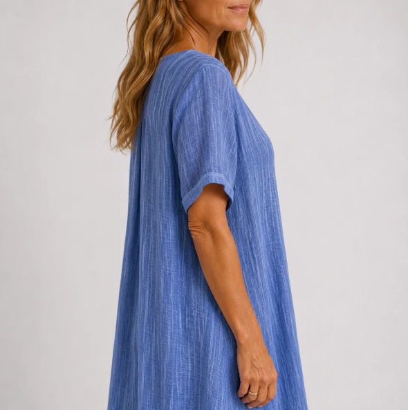 Lucía | Vestido Maxi Fluido con Escote en V