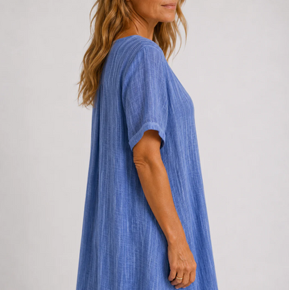 Lucía | Vestido Maxi Fluido con Escote en V