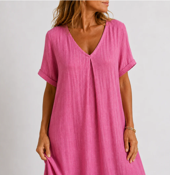 Lucía | Vestido Maxi Fluido con Escote en V