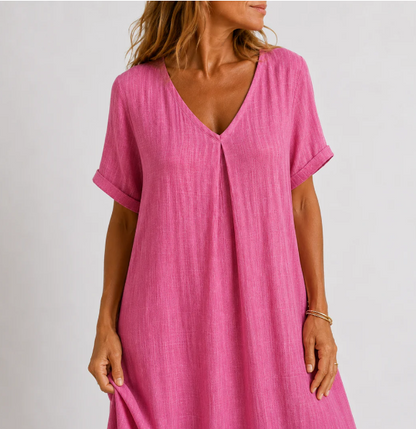 Lucía | Vestido Maxi Fluido con Escote en V