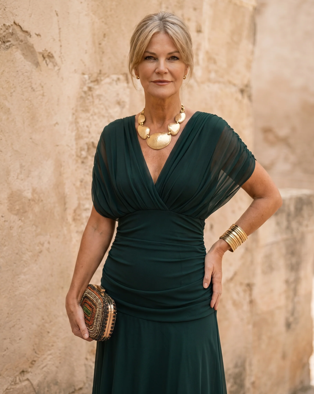 Bianca | Vestido Maxi de Fiesta con Escote Bardot