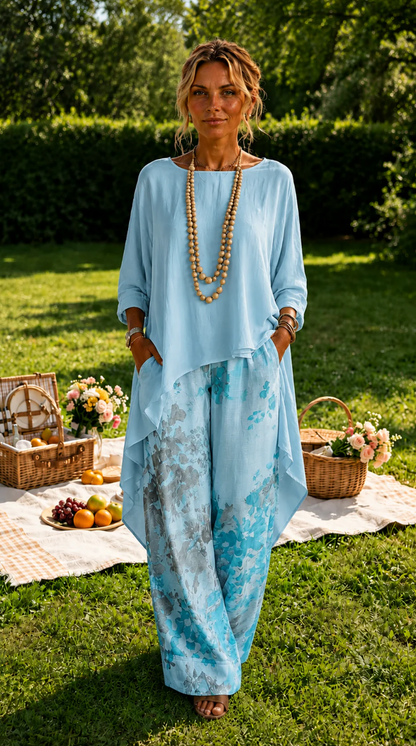 Paloma | Conjunto de Pantalón Palazzo y Top a Juego