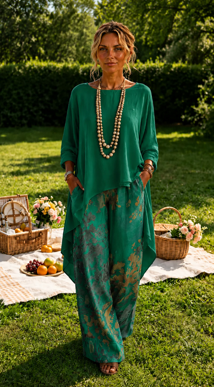 Paloma | Conjunto de Pantalón Palazzo y Top a Juego