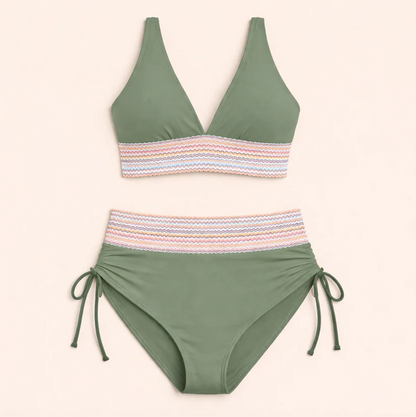 Nerina | Bikini de Cintura Alta con Push-Up