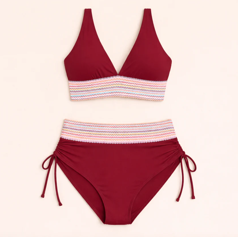 Nerina | Bikini de Cintura Alta con Push-Up