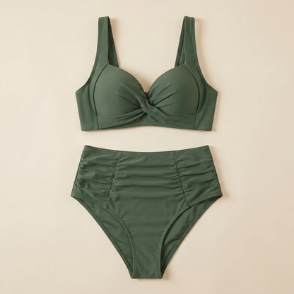Alma | Bikini de Cintura Alta con Frunce