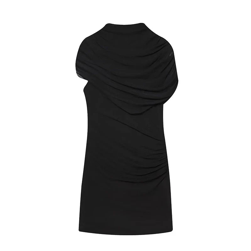 Abito attillato patchwork da donna