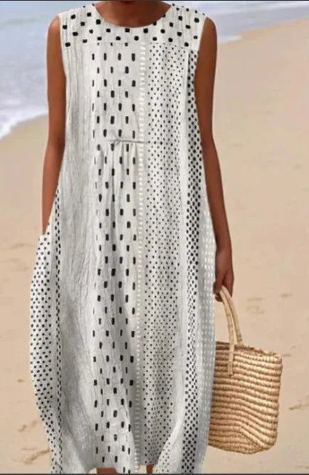 Manuela | Vestido Midi Floral con Bolsillos