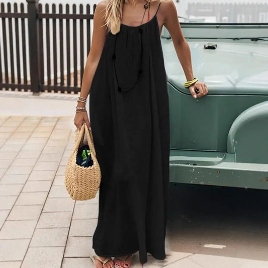 Vera | Vestido Maxi de Tirantes con Espalda Ajustable