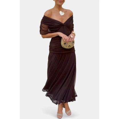 Elena | Vestido Largo Elegante con Escote en V
