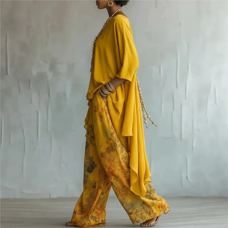 Paloma | Conjunto de Pantalón Palazzo y Top a Juego