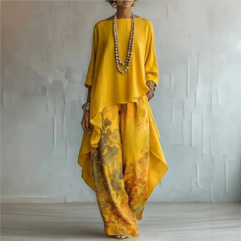 Paloma | Conjunto de Pantalón Palazzo y Top a Juego