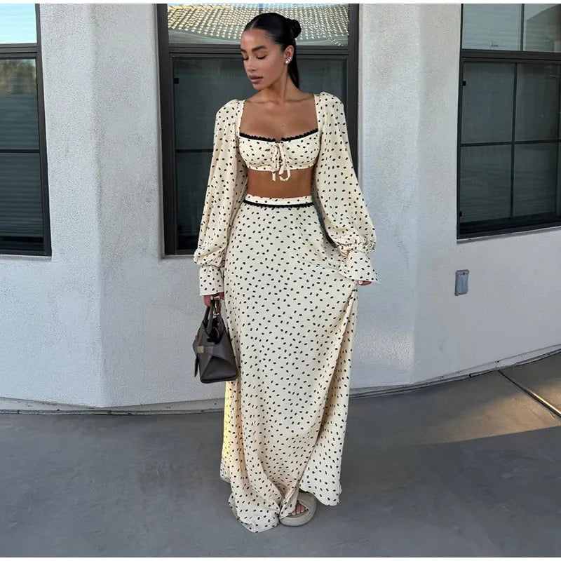Aisha | Vestido Maxi Estampado con Cinta al Hombro