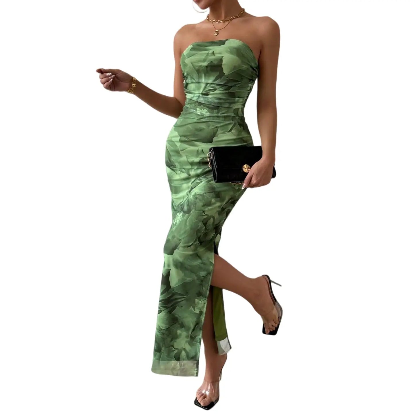 Camila | Vestido Midi Asimétrico Drapeado