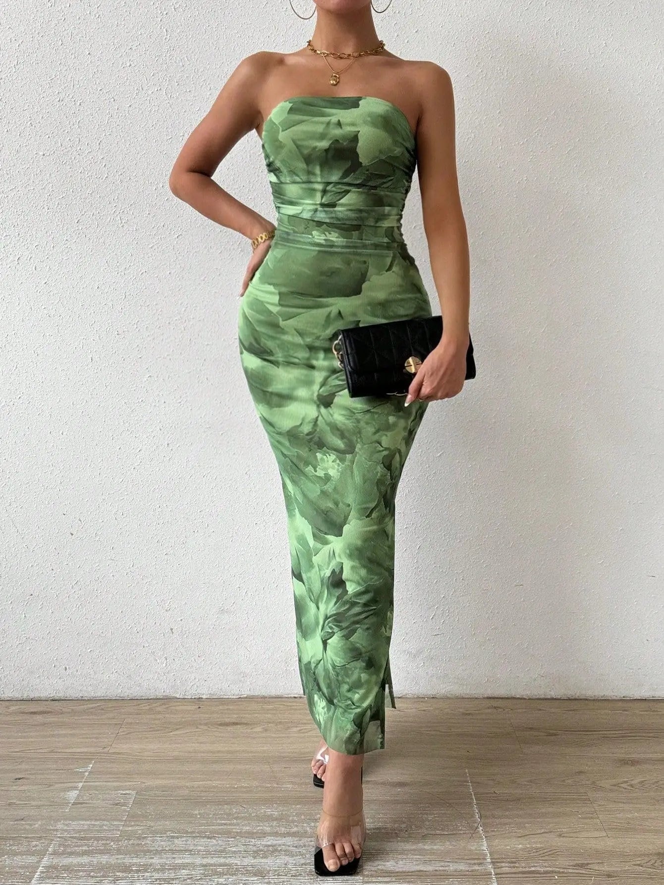 Camila | Vestido Midi Asimétrico Drapeado
