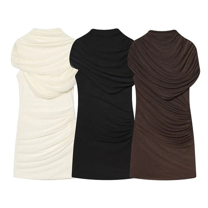 Abito attillato patchwork da donna