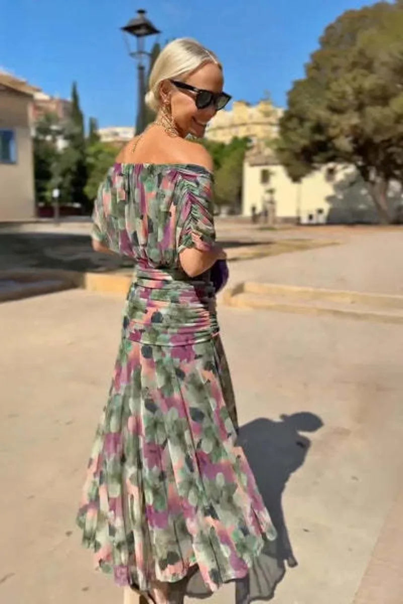 Elena | Vestido Largo Elegante con Escote en V