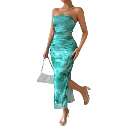 Camila | Vestido Midi Asimétrico Drapeado