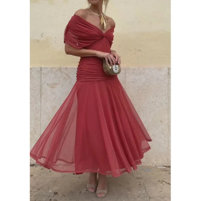 Elena | Vestido Largo Elegante con Escote en V