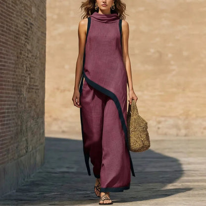 Loreto | Conjunto de Dos Piezas con Ribete en Contraste