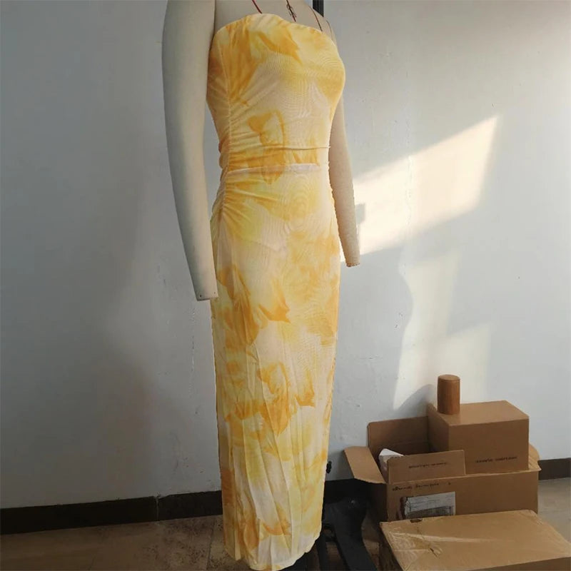 Camila | Vestido Midi Asimétrico Drapeado