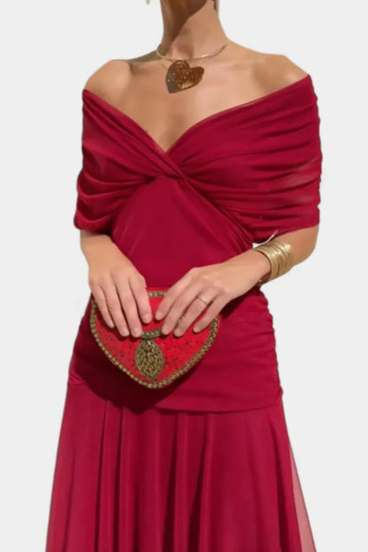 Elena | Vestido Largo Elegante con Escote en V