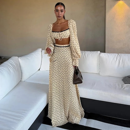 Aisha | Vestido Maxi Estampado con Cinta al Hombro