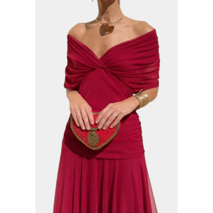 Elena | Vestido Largo Elegante con Escote en V