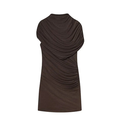 Abito attillato patchwork da donna