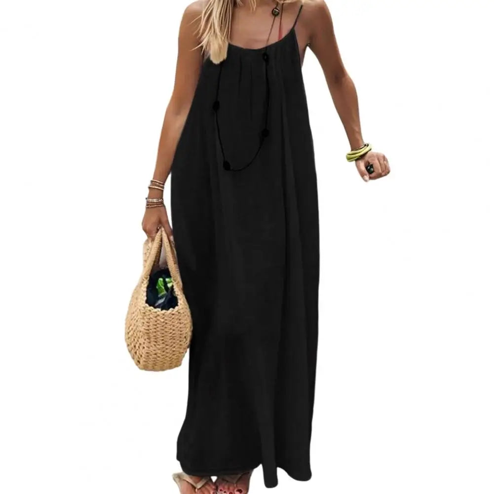 Vera | Vestido Maxi de Tirantes con Espalda Ajustable
