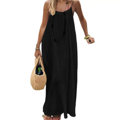 Vera | Vestido Maxi de Tirantes con Espalda Ajustable