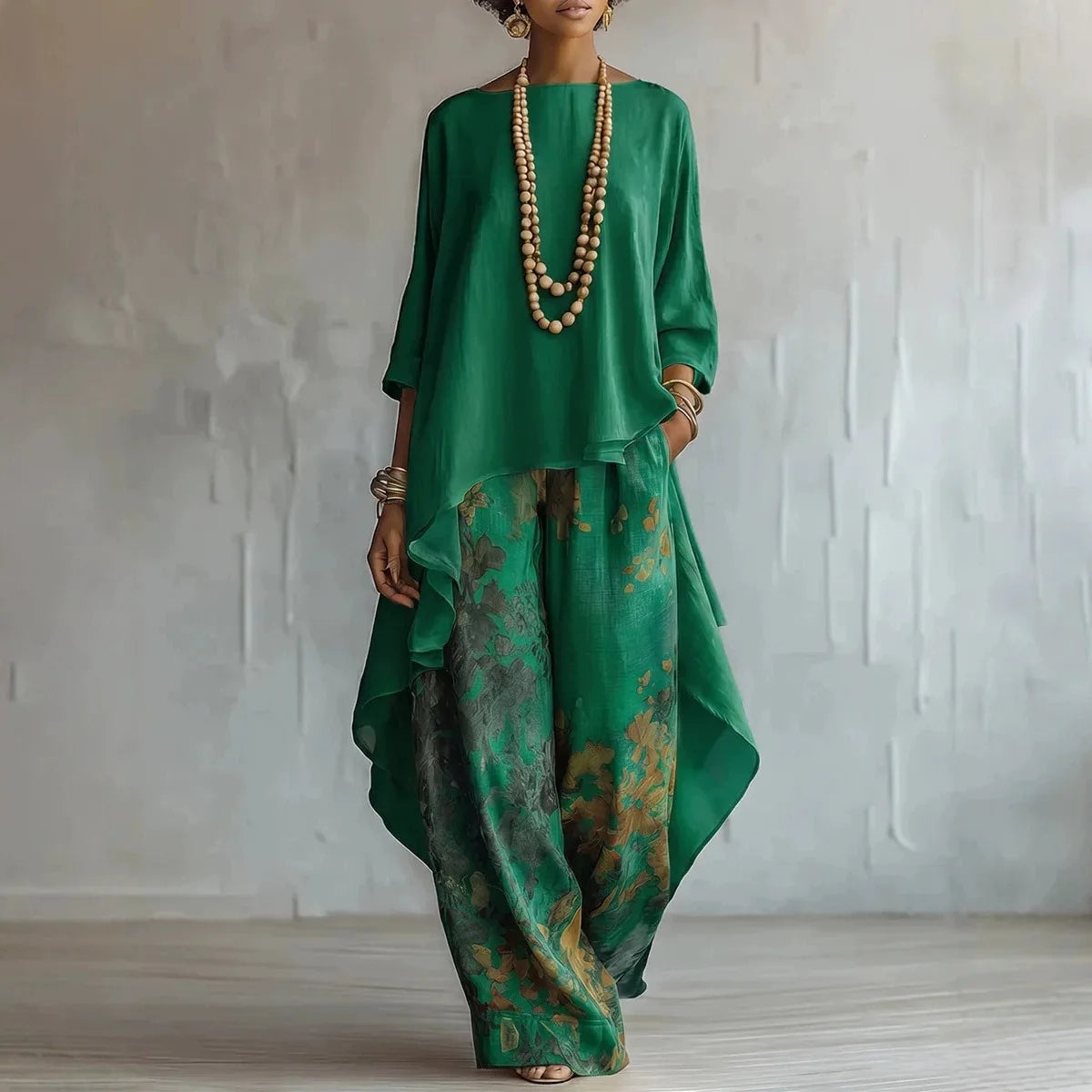 Paloma | Conjunto de Pantalón Palazzo y Top a Juego