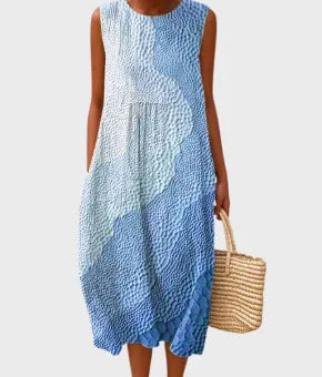 Manuela | Vestido Midi Floral con Bolsillos