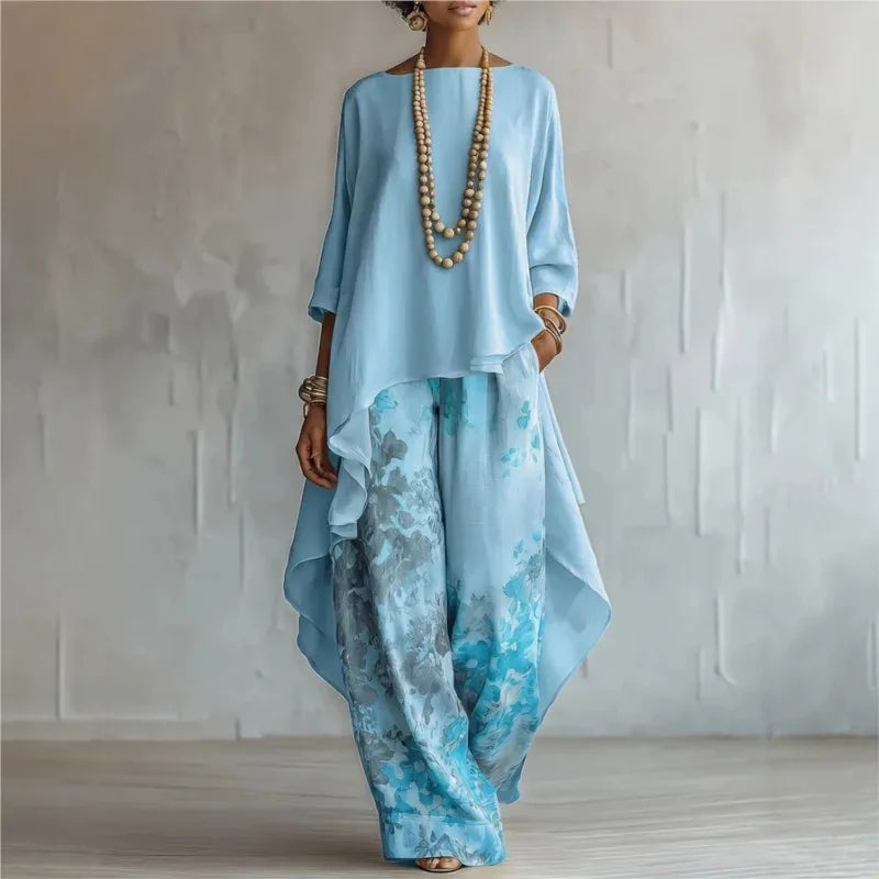 Paloma | Conjunto de Pantalón Palazzo y Top a Juego