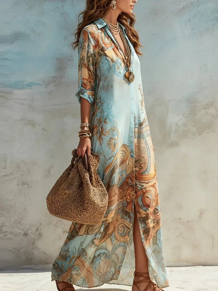 Sofía | Vestido Maxi Fluido y Elegante