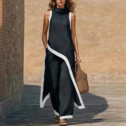 Loreto | Conjunto de Dos Piezas con Ribete en Contraste