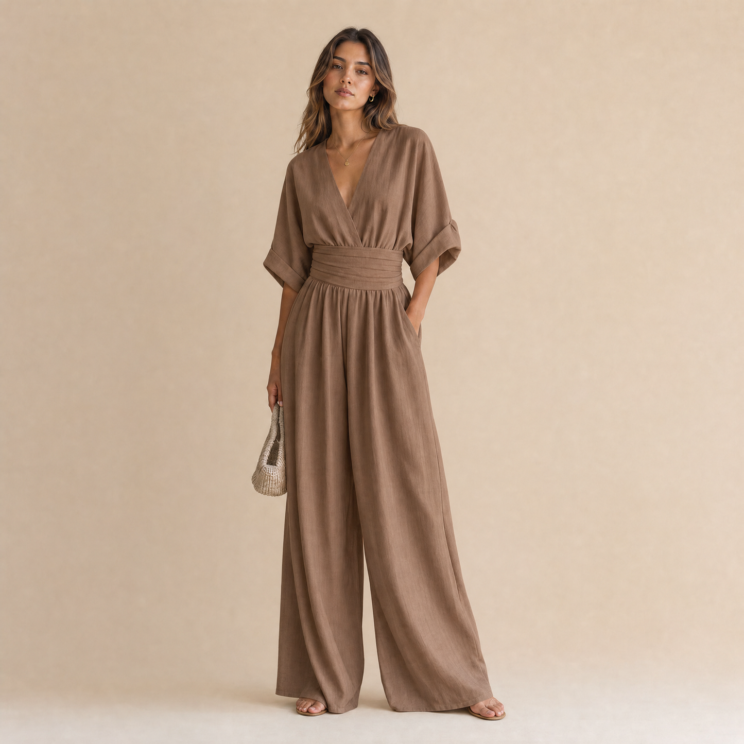 Isabel | Vestido Maxi Barroco con Escote en V