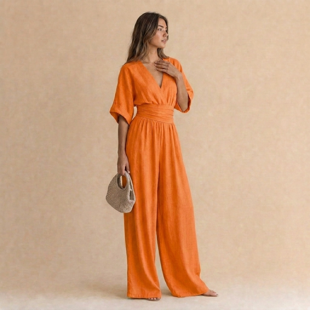 Isabel | Vestido Maxi Barroco con Escote en V