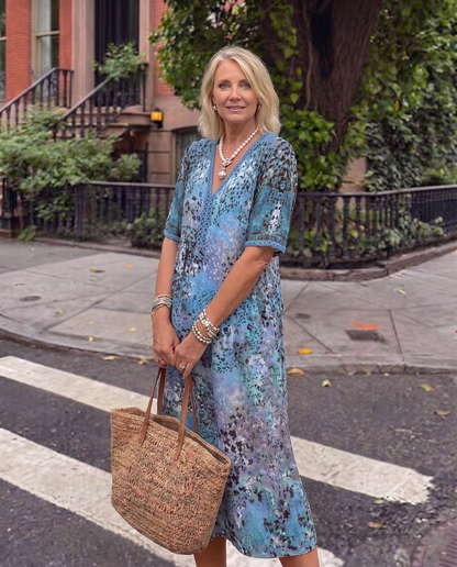 Carmen | Vestido midi vaporoso con corte favorecedor