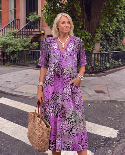 Carmen | Vestido midi vaporoso con corte favorecedor