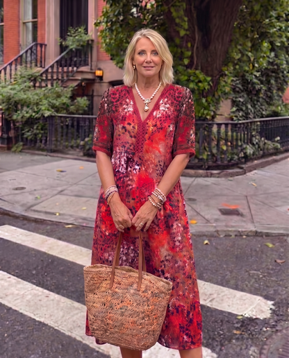 Carmen | Vestido midi vaporoso con corte favorecedor
