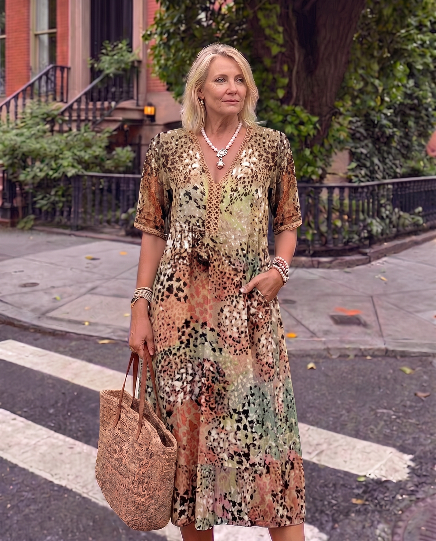 Carmen | Vestido midi vaporoso con corte favorecedor