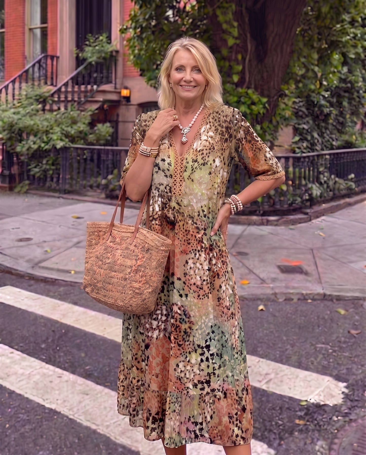 Carmen | Vestido midi vaporoso con corte favorecedor