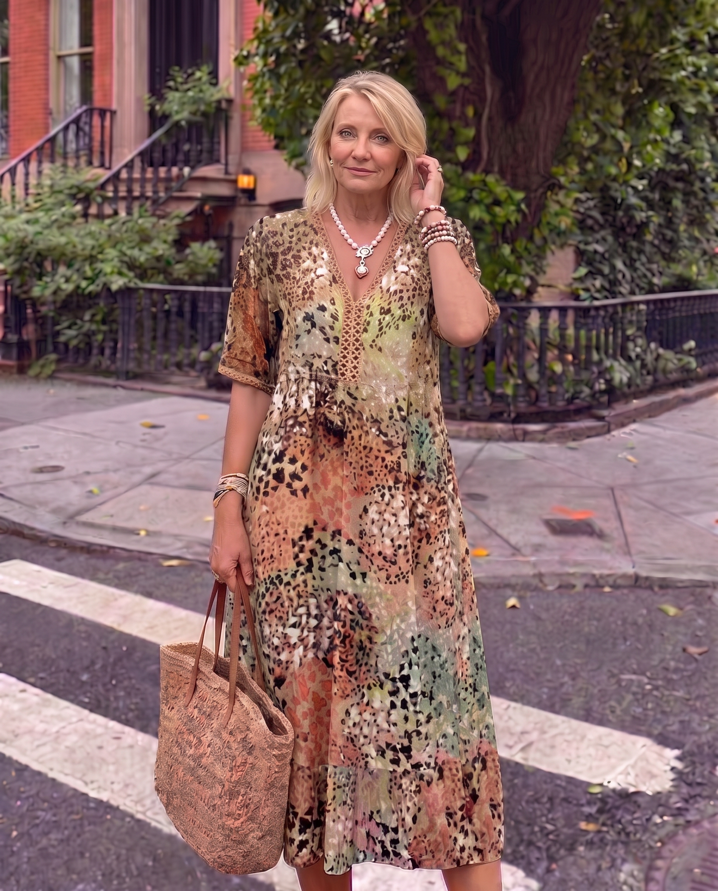 Carmen | Vestido midi vaporoso con corte favorecedor
